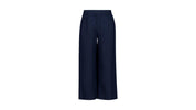 Leinenhose Wide Leg - Navy - Blau