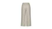 Leinenhose Wide Leg - Schilf - Beige