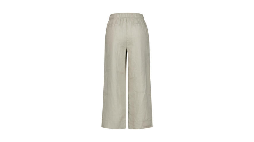 Leinenhose Wide Leg - Schilf - Beige