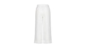 Leinenhose Wide Leg - Weiss - Weiß