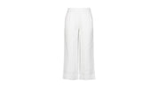 Leinenhose Wide Leg - Weiss - Weiß