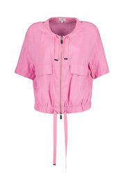 Blouson aus Leinen - Pink - Pink