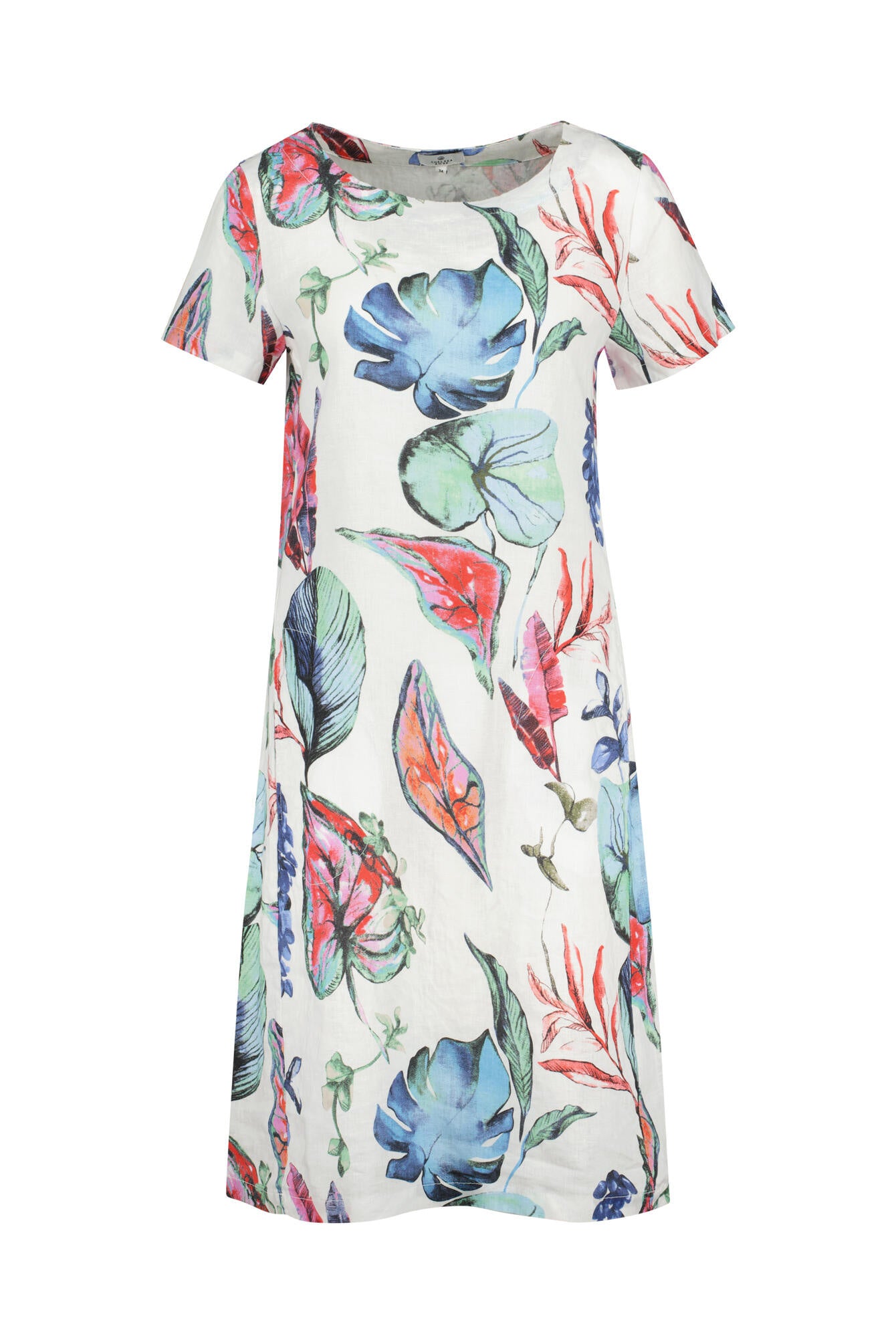 Leinen Kleid - Original - Mehrfarbig