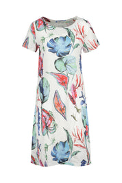 Leinen Kleid - Original - Mehrfarbig