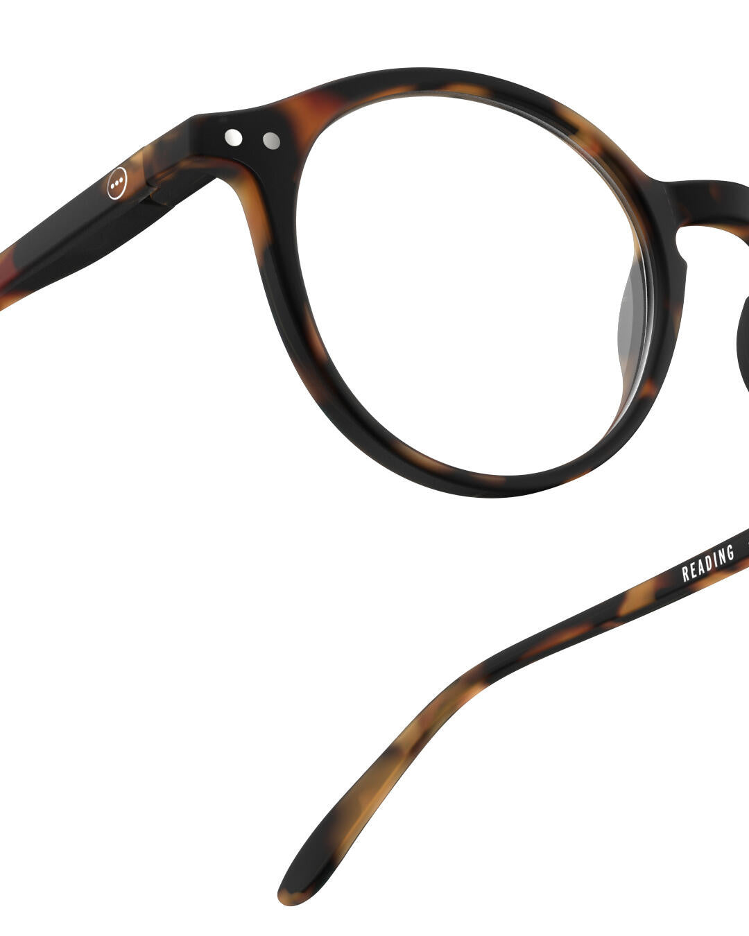 Lesebrille #D mit Dioptrie +1 - TORTOISE - Braun