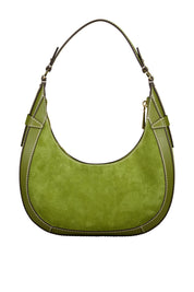 Schultertasche Preston Small in Halbmondform - 334 Smokey Olive - Grün