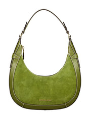 Schultertasche Preston Small in Halbmondform - 334 Smokey Olive - Grün