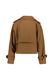 Cropped Trenchcoat - 004 - Braun