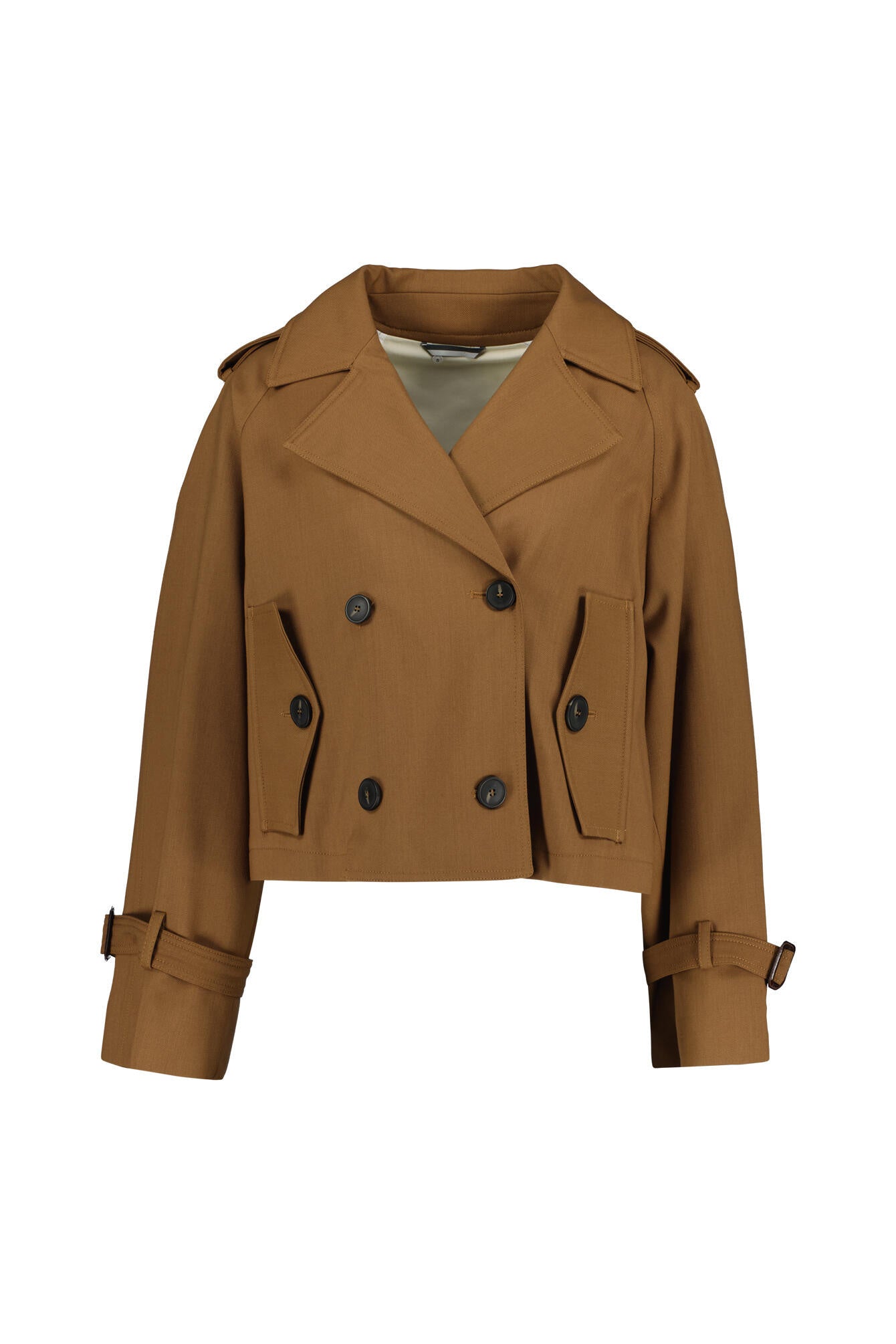 Cropped Trenchcoat - 004 - Braun