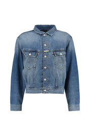 Jeansjacke mit aufgesetzten Brusttaschen - 009 - Blau