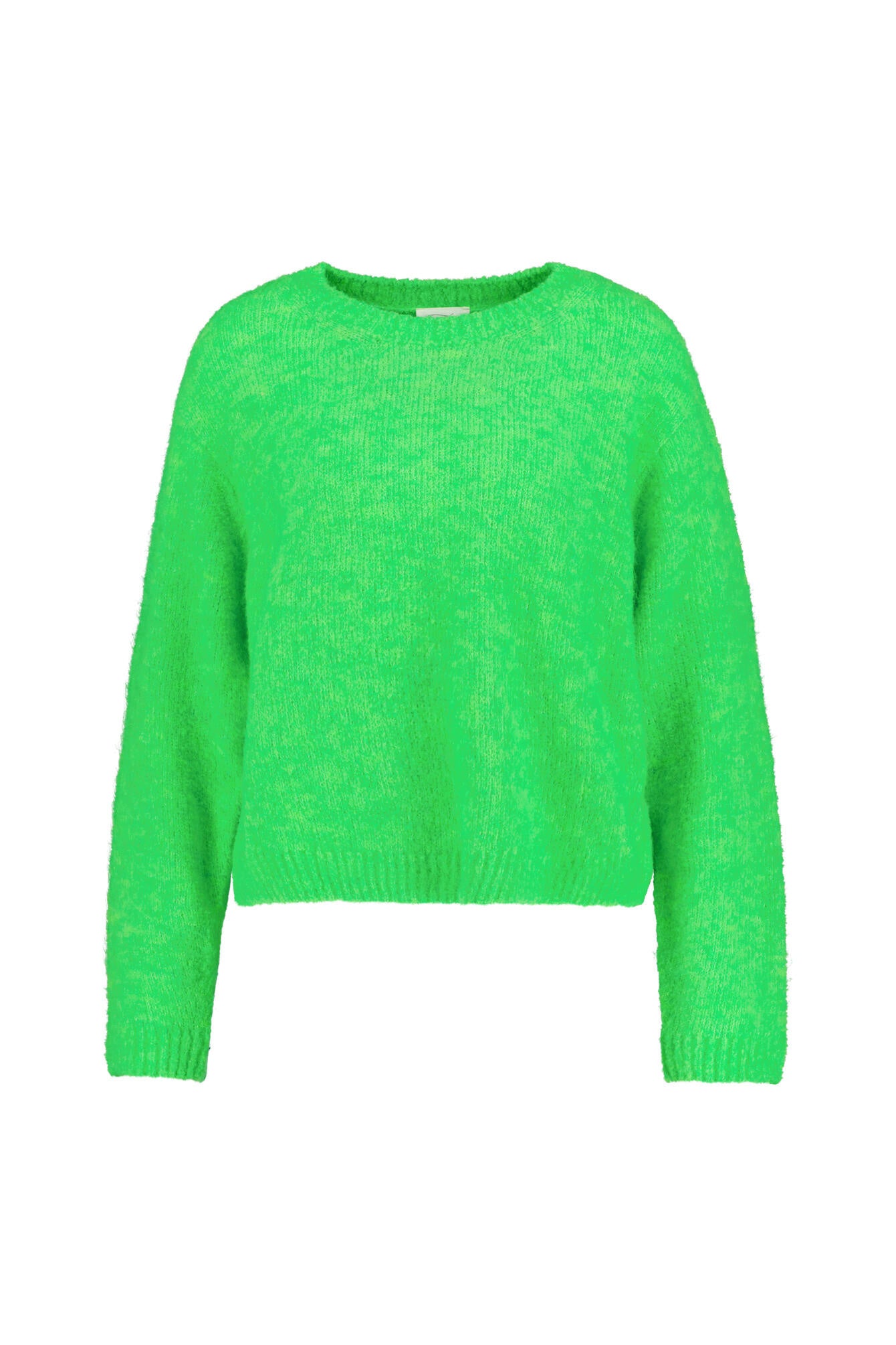 Melierter Strickpullover - Vert Flou - Grün