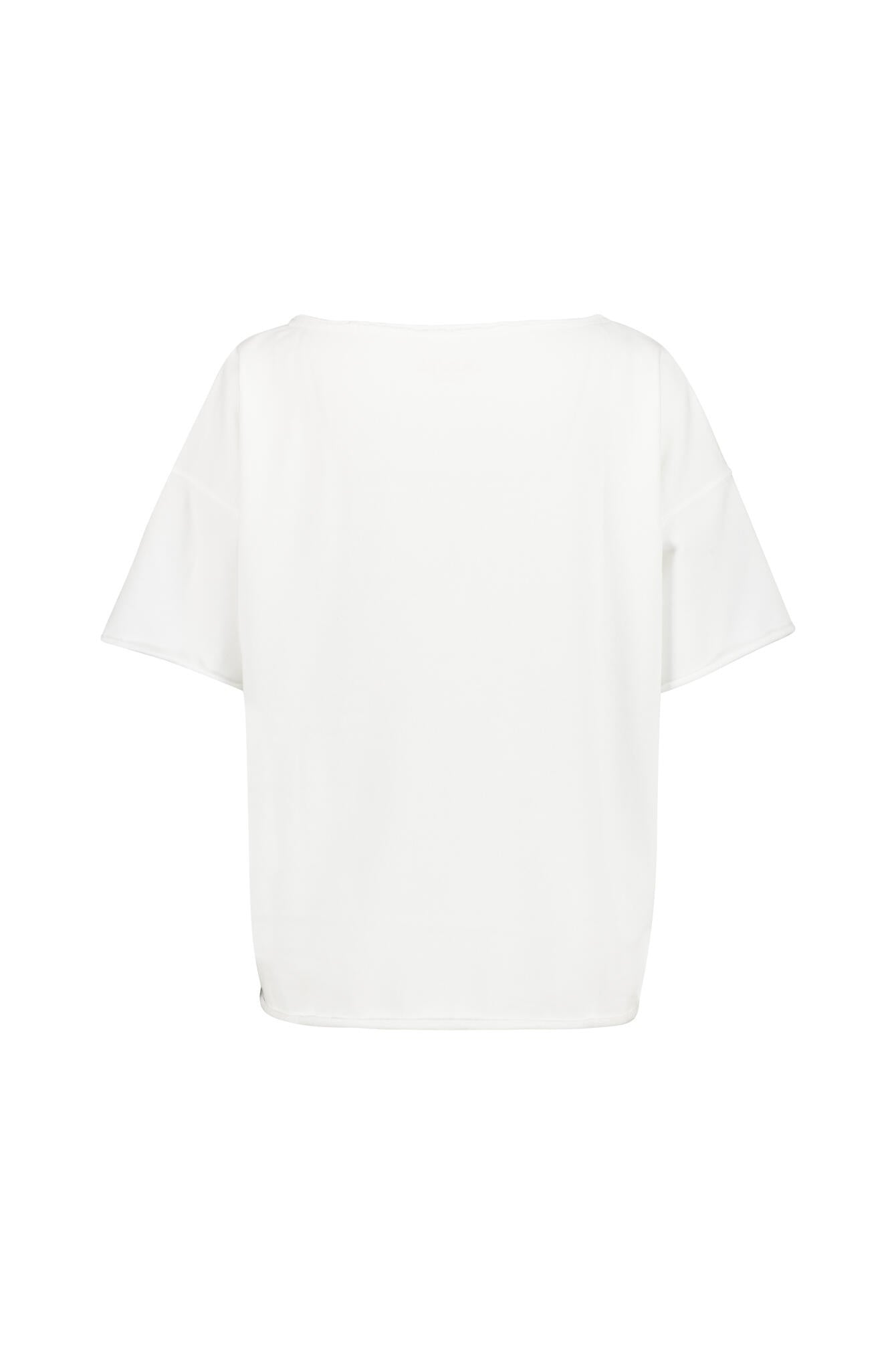 T-Shirt mit Schriftzug - 100 White - Weiß