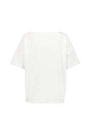 T-Shirt mit Schriftzug - 100 White - Weiß