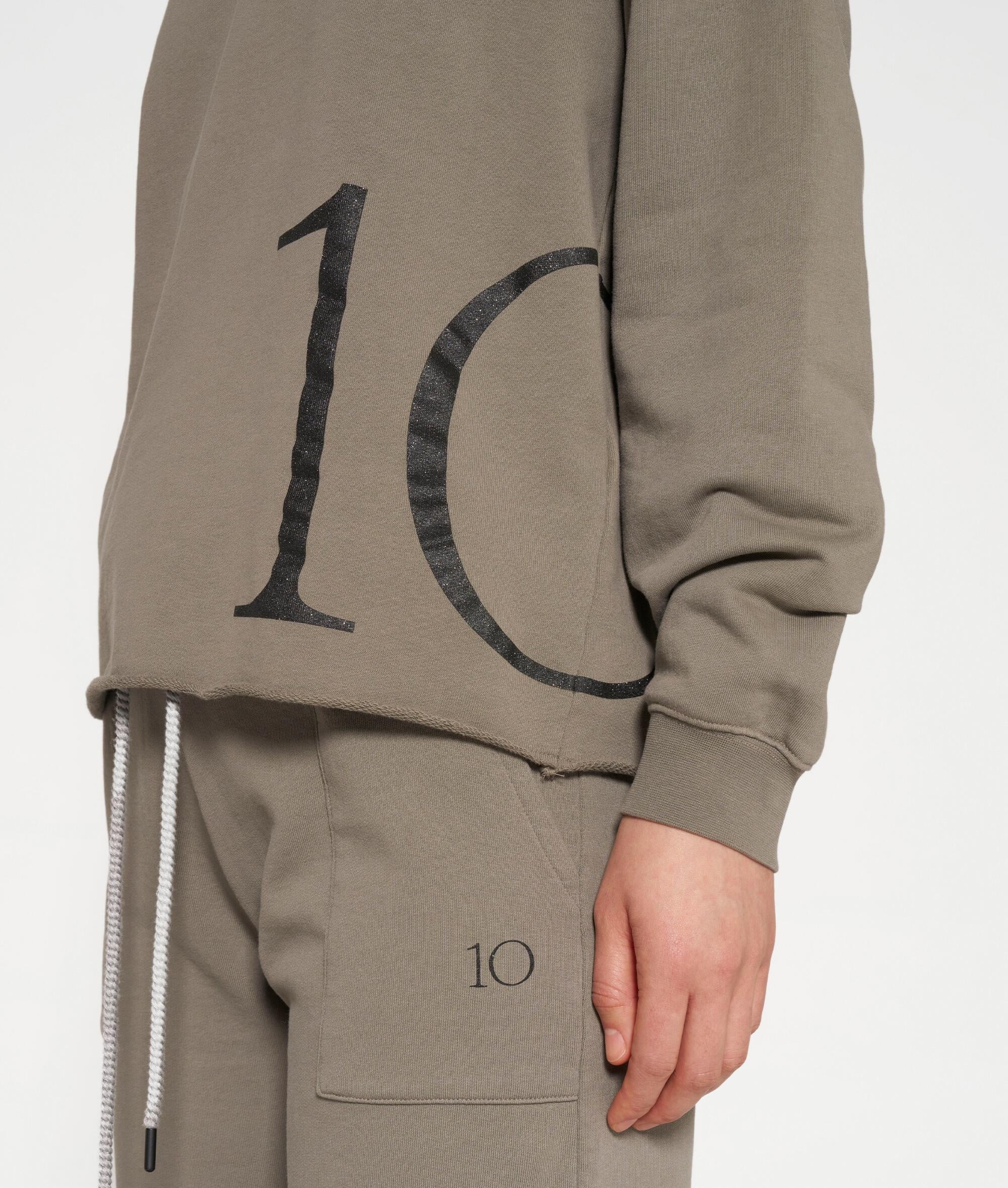 Sweatshirt aus Bio-Baumwolle - 1285 Sage - Khaki