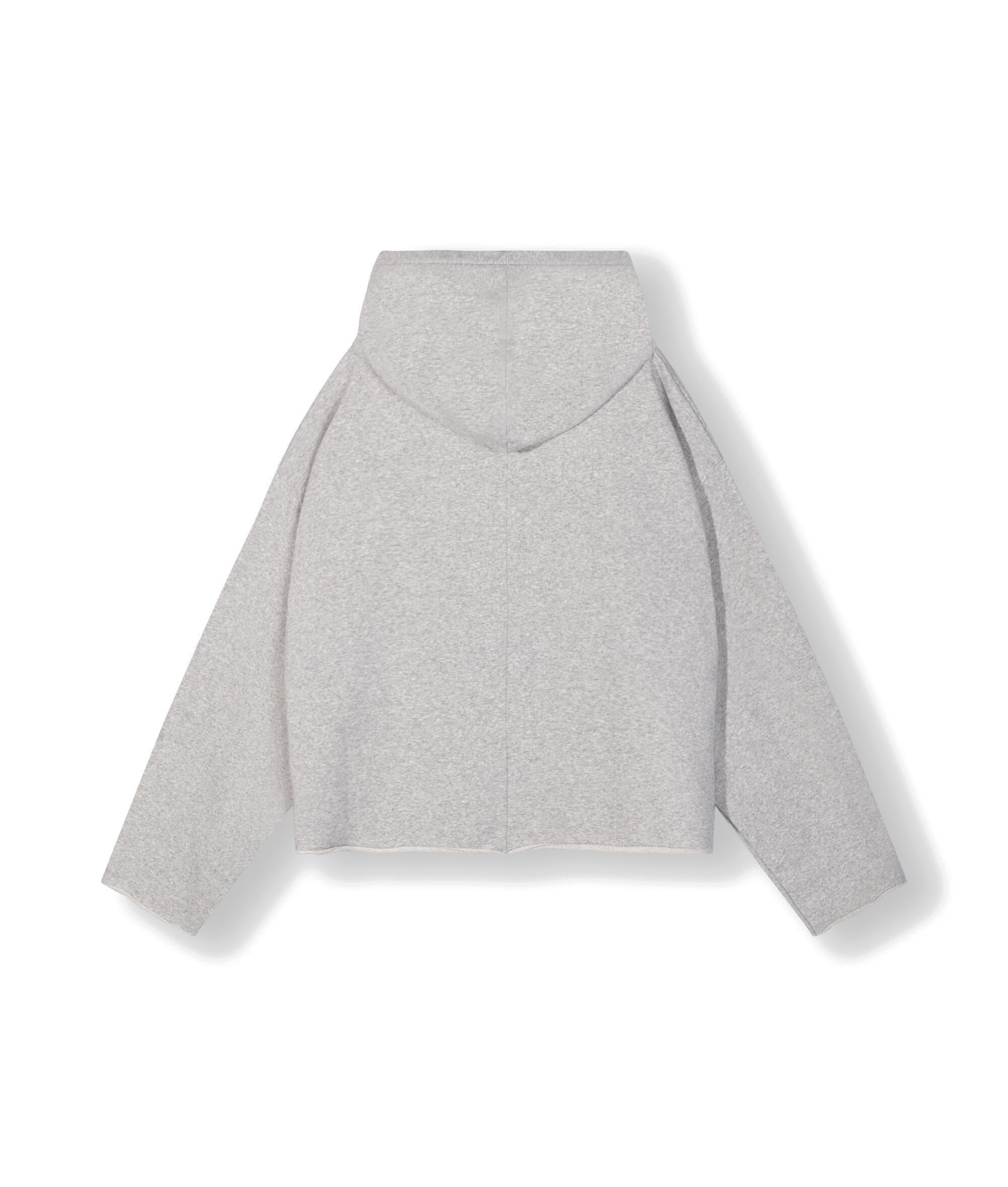 Oversized Sweathoodie aus Baumwolle - 4001 Light Grey - Grau