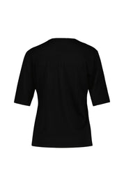 T-Shirt aus Merinowolle - 9999 Black - Schwarz