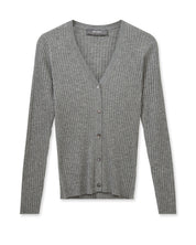 Strickjacke aus Wolle - 818 Sharkskin - Grau