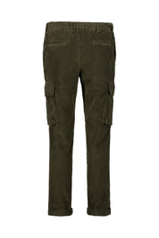 Cordhose mit Seitentaschen - Olive - Grün