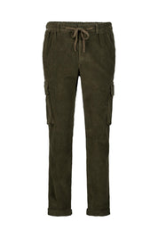 Cordhose mit Seitentaschen - Olive - Grün