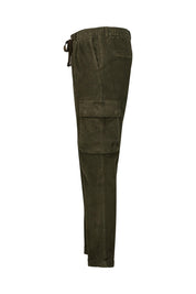 Cordhose mit Seitentaschen - Olive - Grün