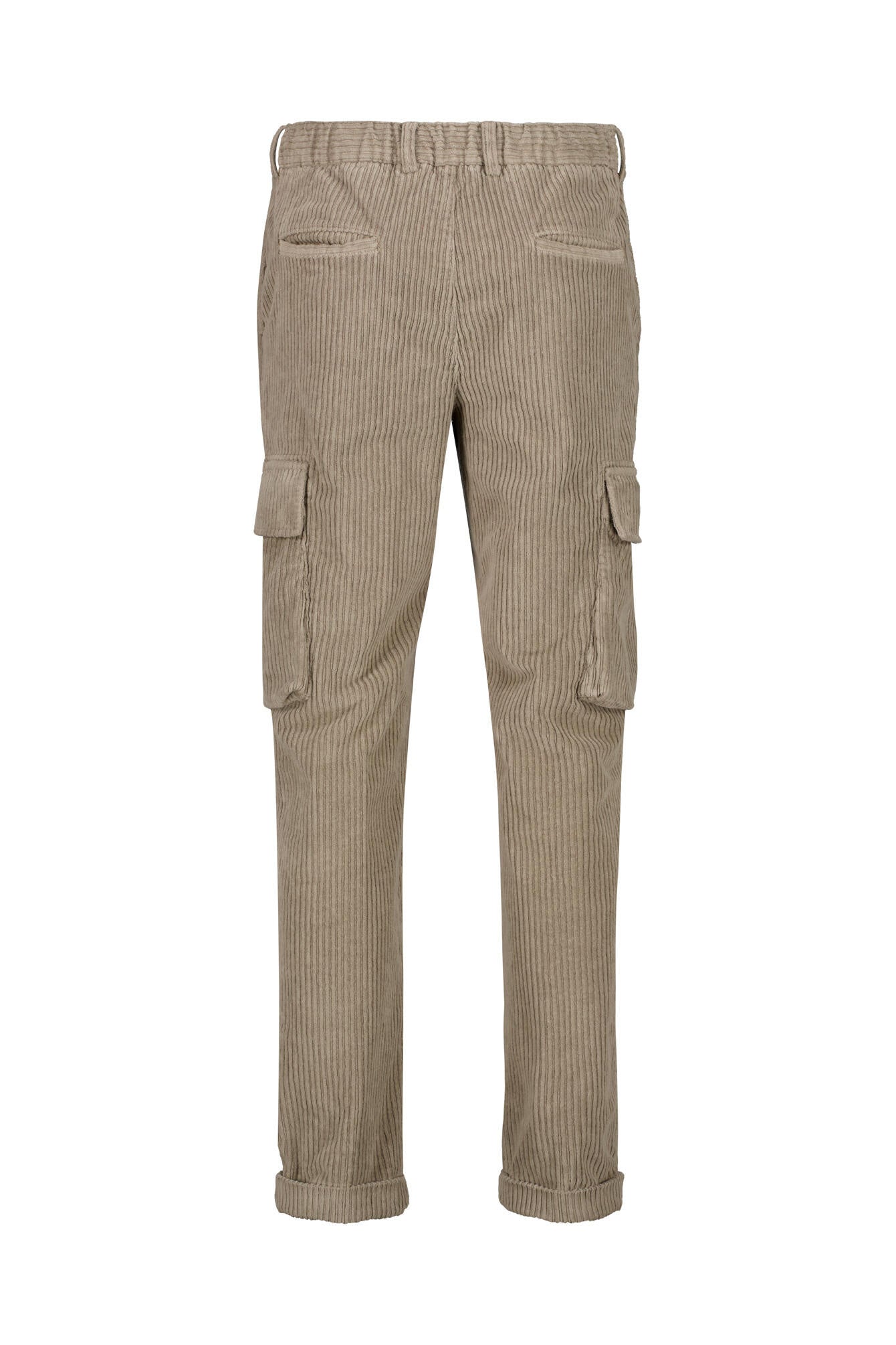 Cordhose mit Seitentaschen - Taupe - Braun