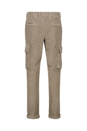 Cordhose mit Seitentaschen - Taupe - Braun