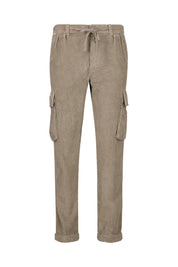 Cordhose mit Seitentaschen - Taupe - Braun