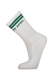 Socken aus Baumwollmix - White Forest Green - Weiß