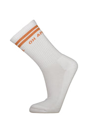 Socken aus Baumwollmix - White Peach - Weiß