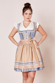 Dirndl Eike 50cm - 0081 Hellblau - Blau