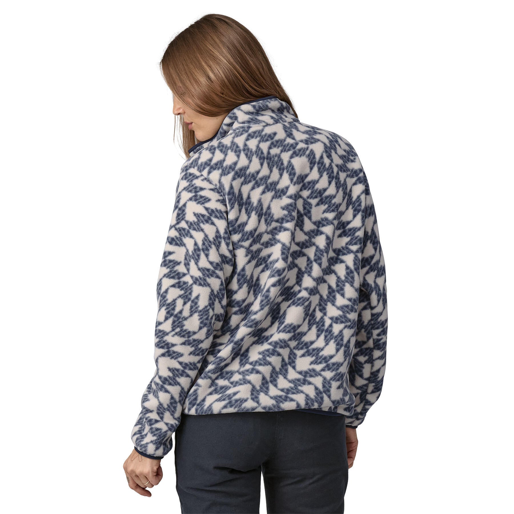 Fleecepullover mit halber Knopfleiste - Natural - Grau