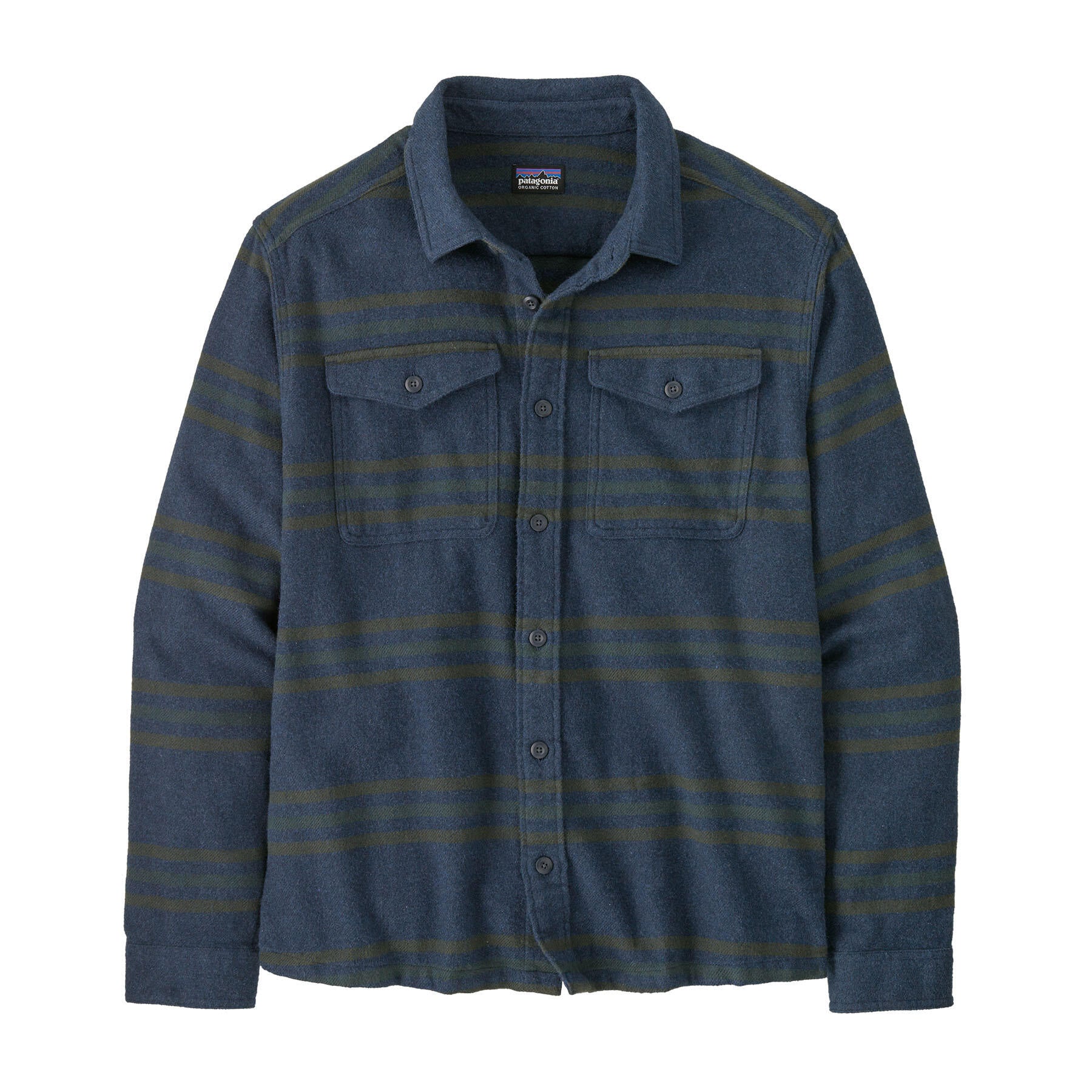 Flanellhemd Regular Fit - Forge Grey - Blau