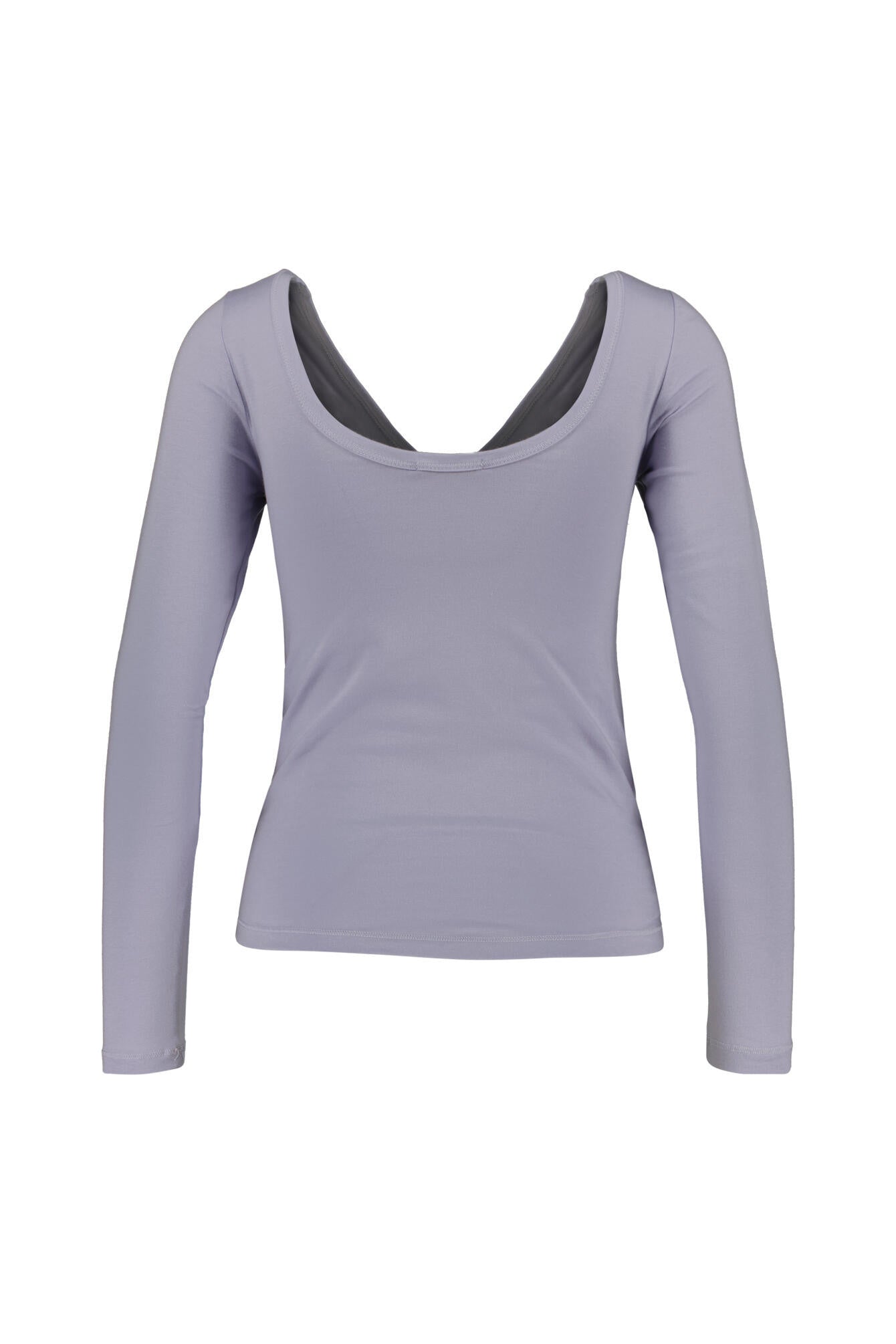 Langarmshirt mit Raffung - Soft Purple - Violett