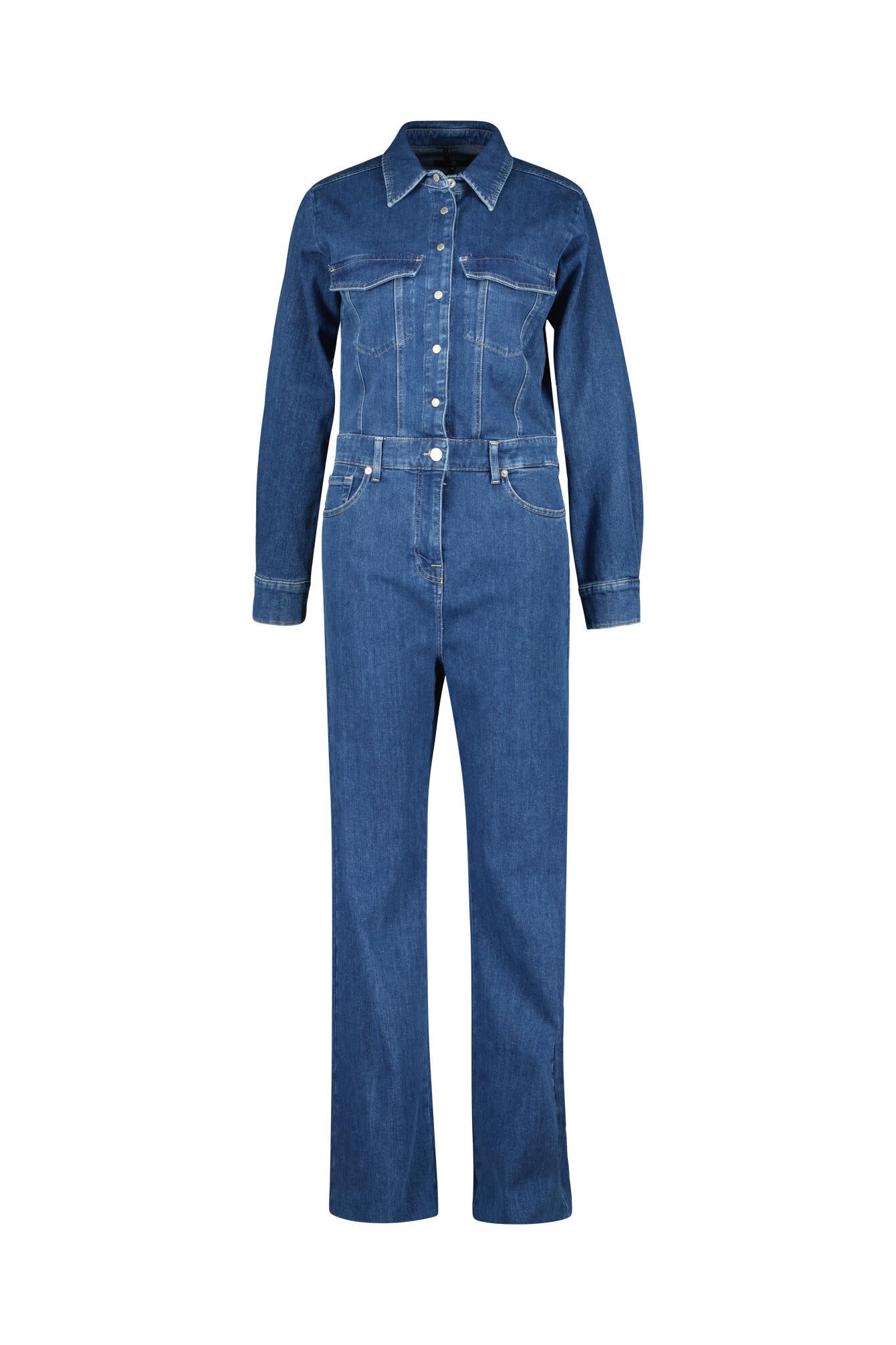 Jumpsuit aus Denim - Mid Blue - Blau