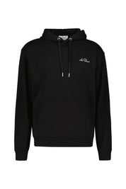 Kapuzenpullover mit Logo - 100218 Black/Light Ivory - Schwarz