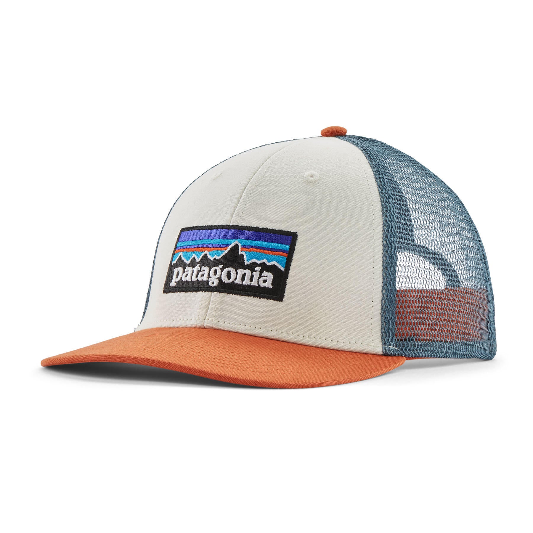 Cap mit aufgesticktem Logo - White/Rust - Orange