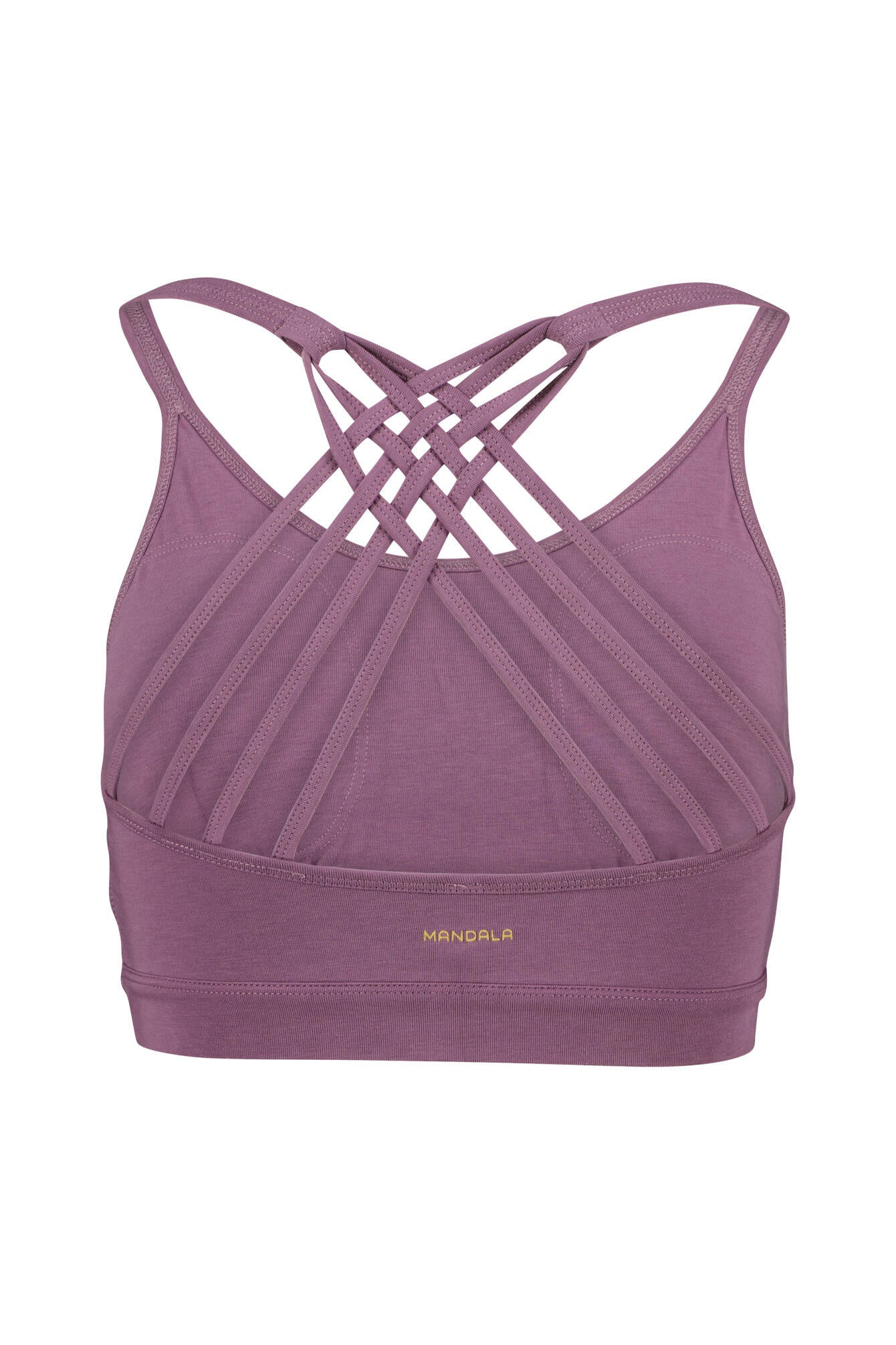 Sport-BH mit Raffung - Grape - Violett