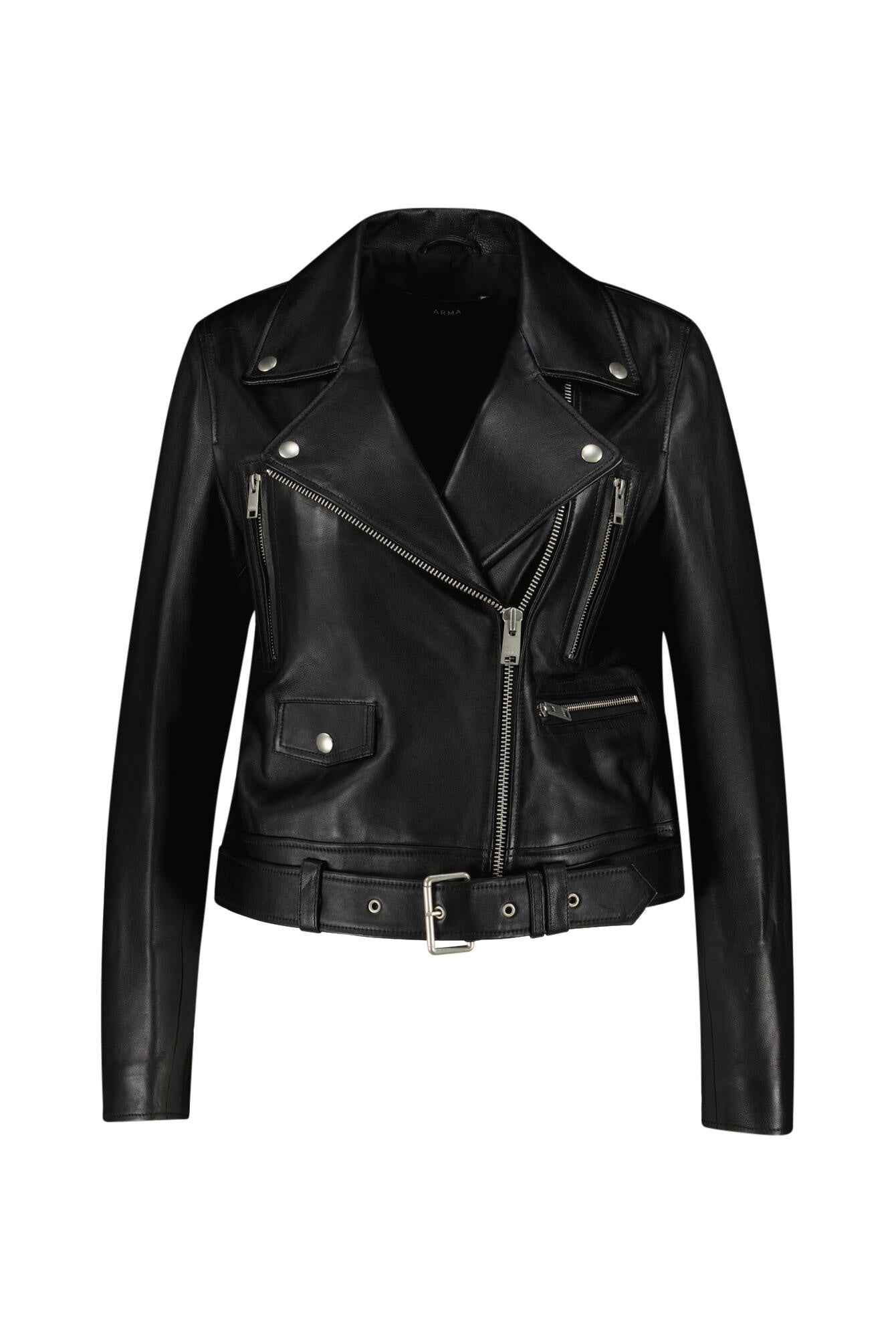 Lederjacke Yeva - Black - Schwarz