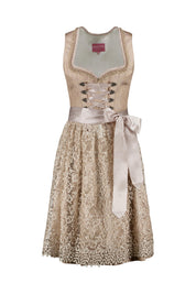 Dirndl Gerda 60cm - 0023 Beige - Gold