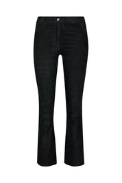 Lederhose mit Boot Cut - Night - Blau
