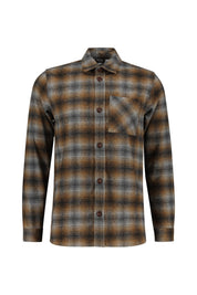 Kariertes Overshirt - 797 Sundown - Braun