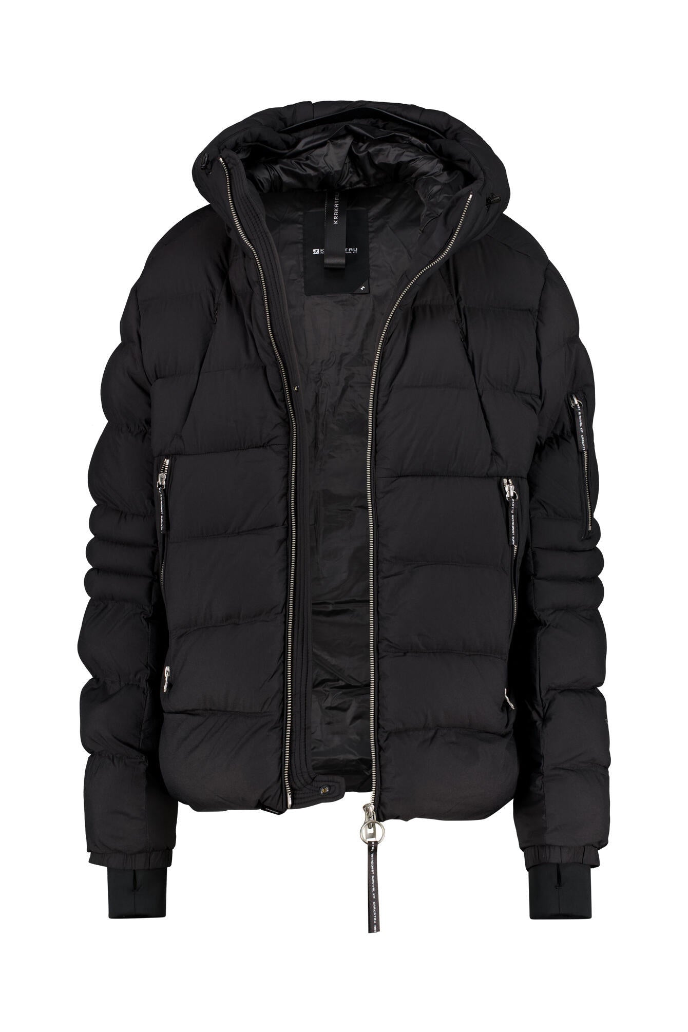 Kurze Steppjacke - Black - Schwarz