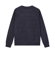 Melierter Strickpullover - 478 Navy - Blau