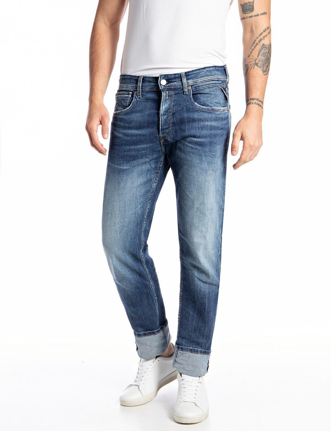 Jeans Straight Leg - 009 - Blau