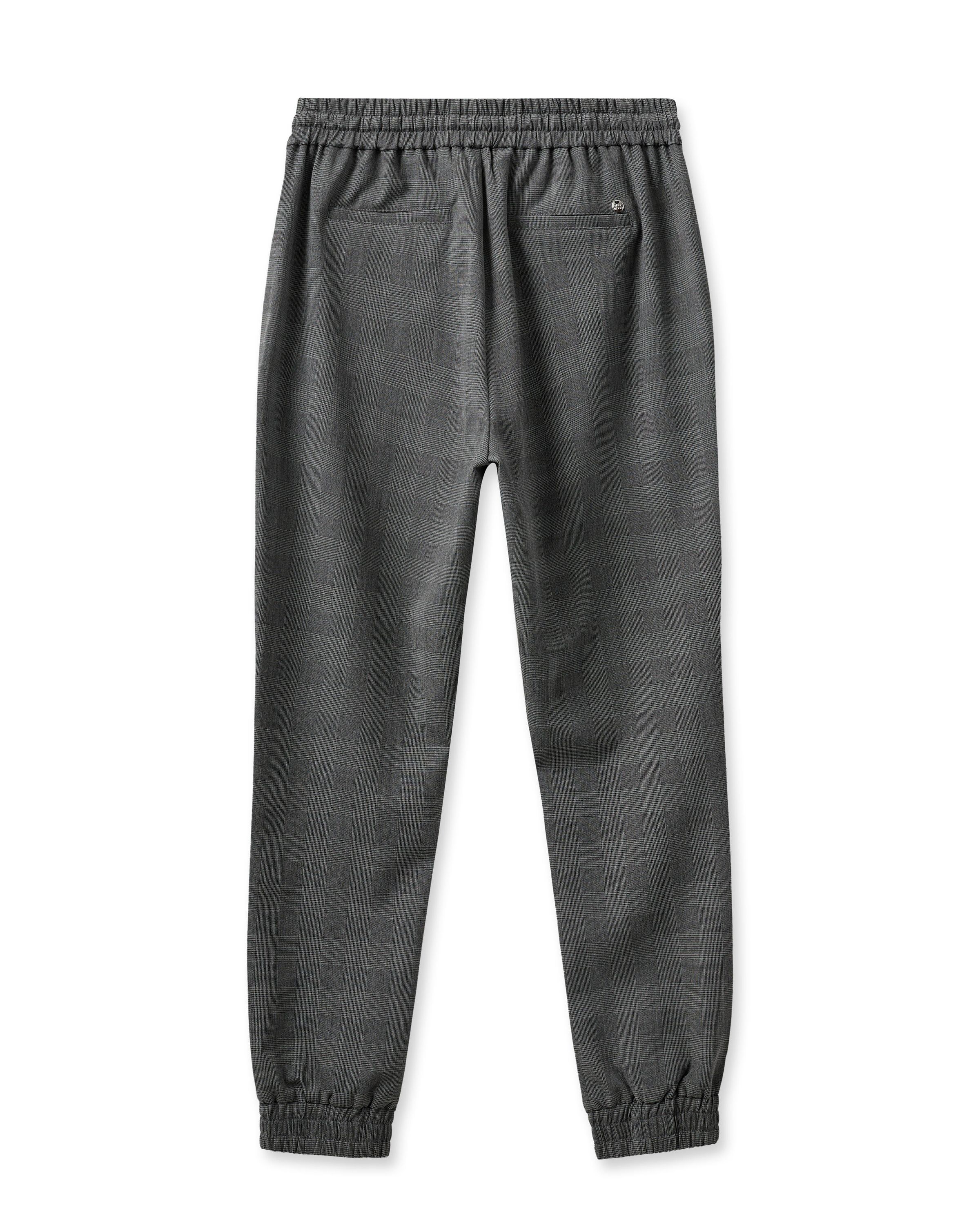 Karierte Joggpant - 818 Sharkskin - Grau