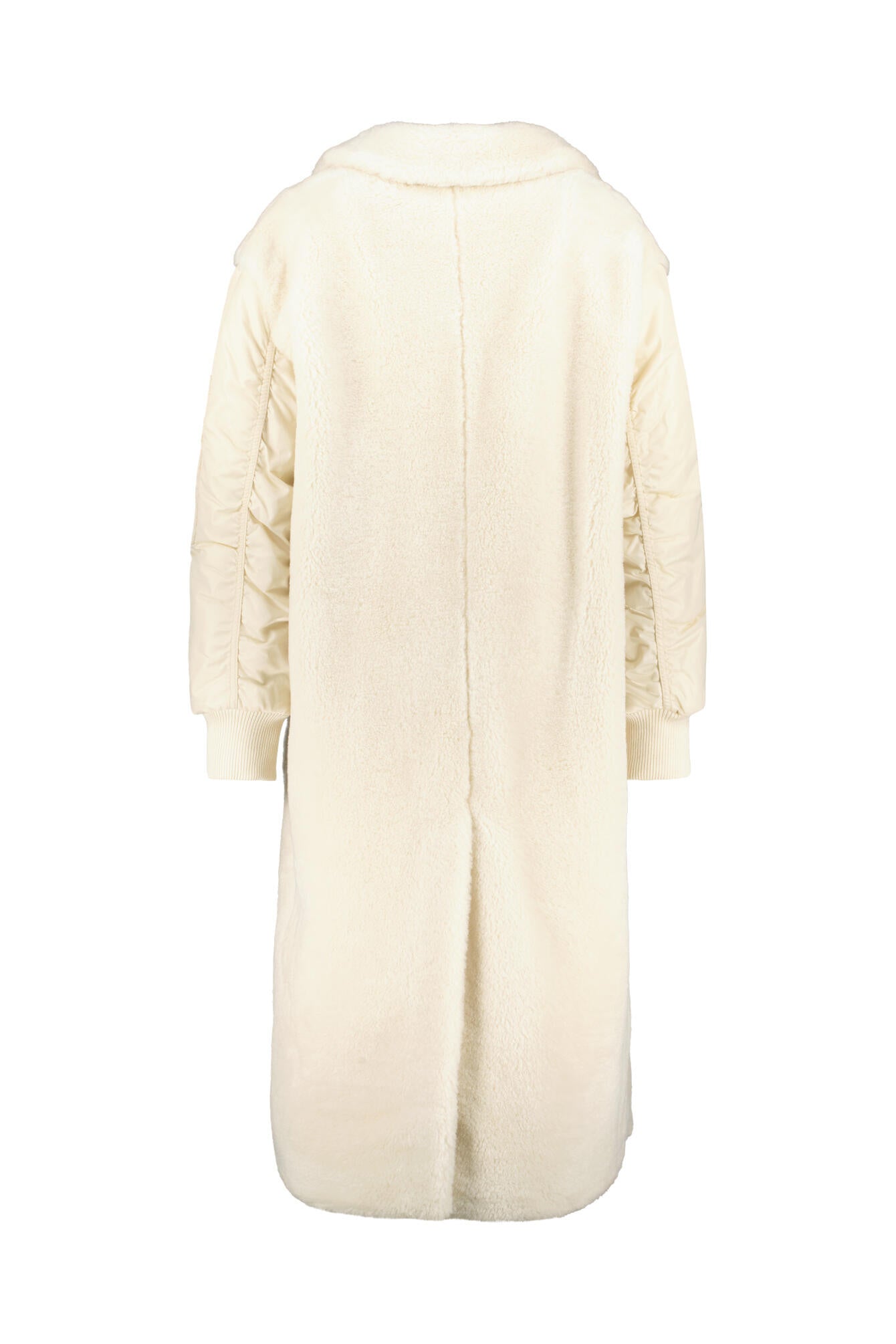 Langer Teddy-Mantel mit Reversekragen – L&T1