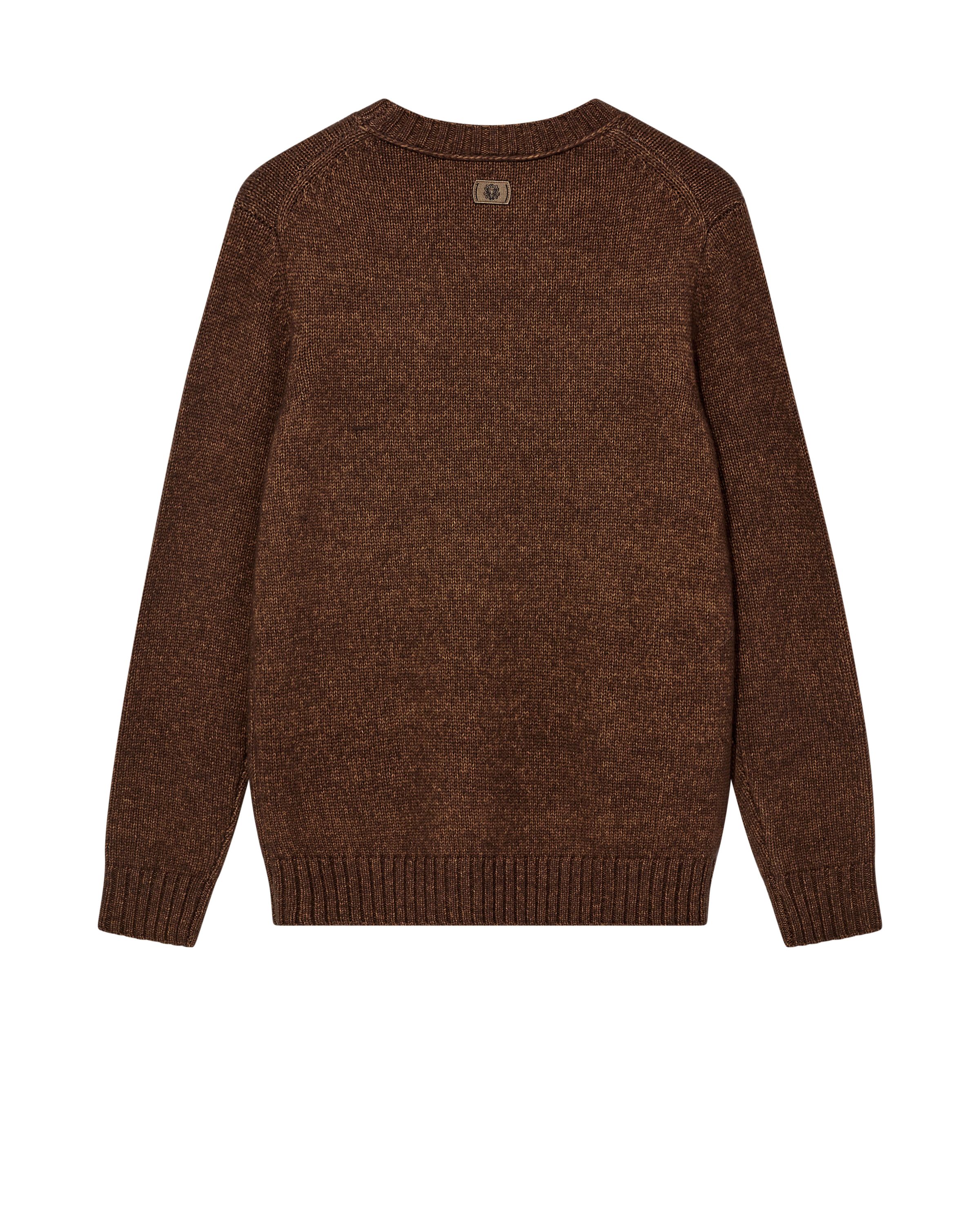 Melierter Strickpullover - 795 Sundown - Braun