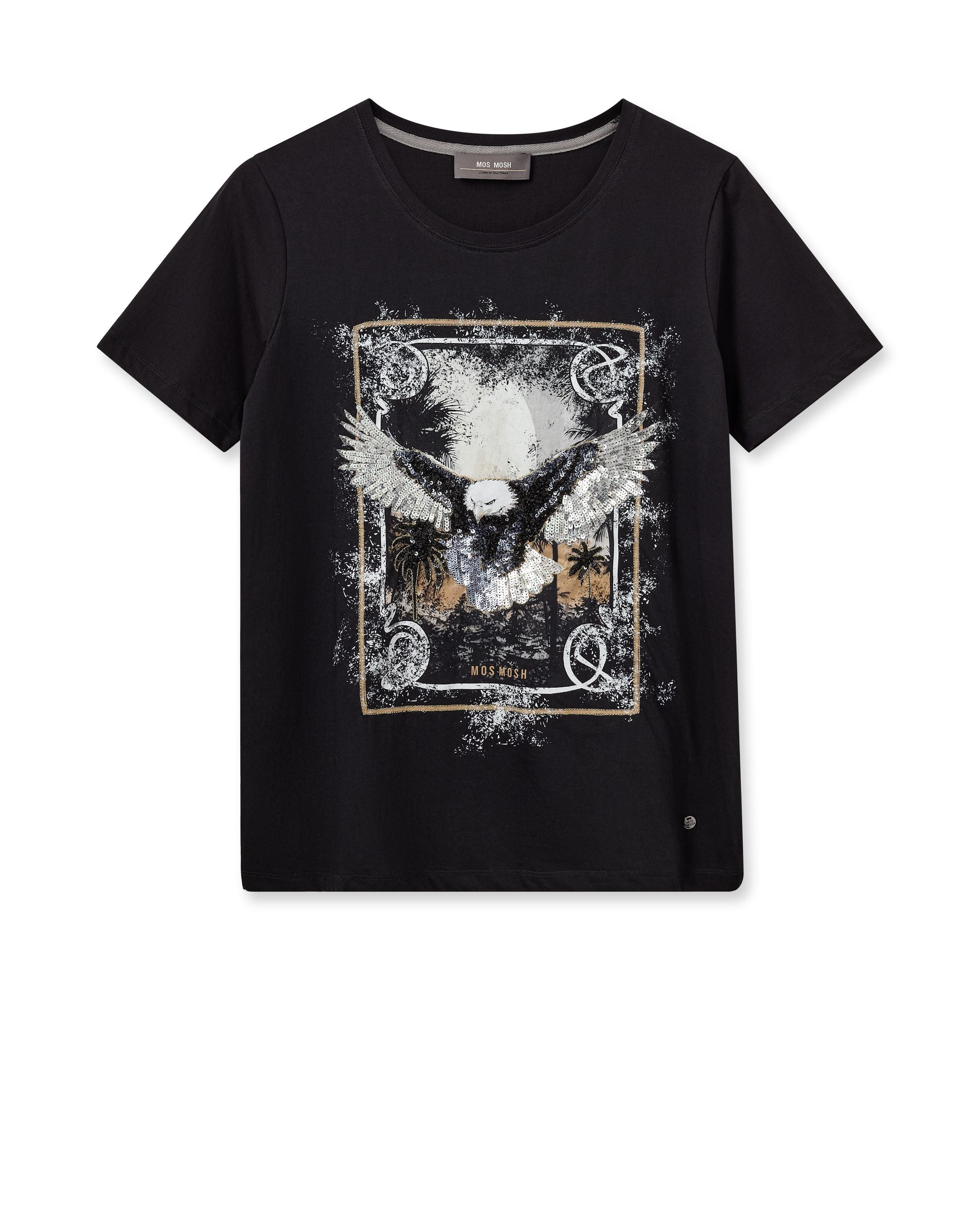 T-Shirt mit Print - 801 Black - Schwarz