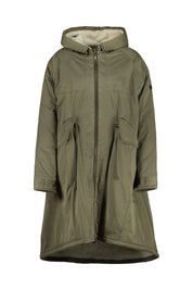 Parka reversible BEAUTY SHORT - 7200 Blonde Khaki - Grün