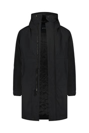 Langer Parka - Black - Schwarz